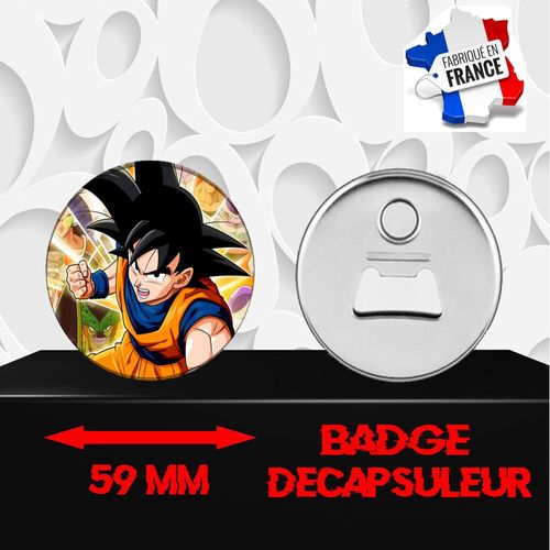 Magnet Décoratif Décapsuleur Aimanté 59 Mm Manga Dragon Ball Z Dbz 186