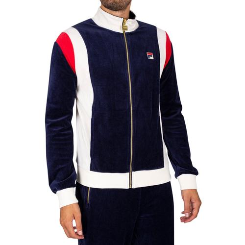 Fila Pour des hommes Veste de surv tement en velours Floyd Bleu