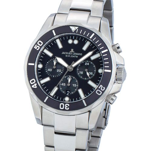 Mens Watch Jacques Lemans 1-2091f, Quartz, 44mm, 20atm