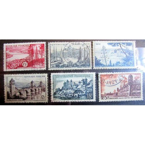 1955. F1036;F1037;F1038;F1039;F1040;F1042: Série Touristique.