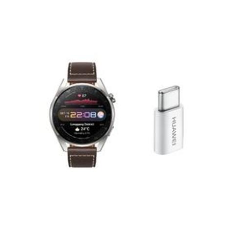 Kit Watch Pro Clas Brown + Adapt 5v2a Typec