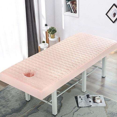 Couleur Rose Taille 60x185cm Drap-Housse De Table De Massage Pour Salon De Beauté, 3 Tailles, Épais, Doux Pour La Peau, Couverture De Lit De Traitement De Spa Avec Trou De Respiration