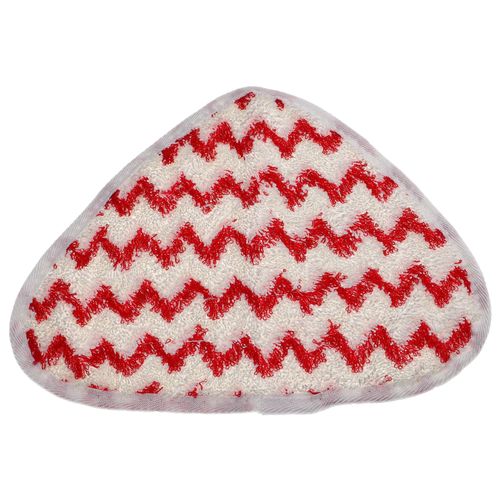 vhbw Housse de rechange compatible avec Vileda Steam nettoyeur à vapeur, balai vapeur - microfibre, blanc / rouge