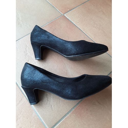 Chaussures À Talon De Taille Moyenne, Noires, De Taille 37