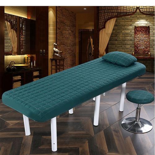 La Couleur Verte Taille Taie D'oreiller Drap-Housse De Lit De Table De Massage, Housse De Sueur, Bande De Caoutchouc, Couverture De Lit De Spa Avec Trou Pour Le Visage