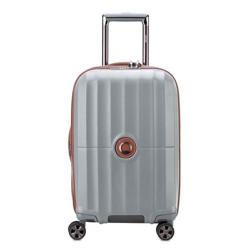 DELSEY PARIS - ST TROPEZ - Valise cabine rigide extensible - 55x35x28 cm - 41 litres - S - Platine