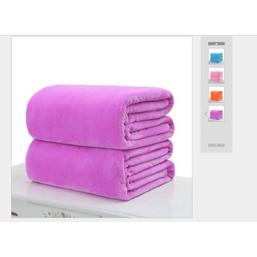 Couleur Violet Couverture Polaire En Peluche Pour Animaux De Compagnie, Plaid Chaud, Pour La Maison, Canapé, Flanelle