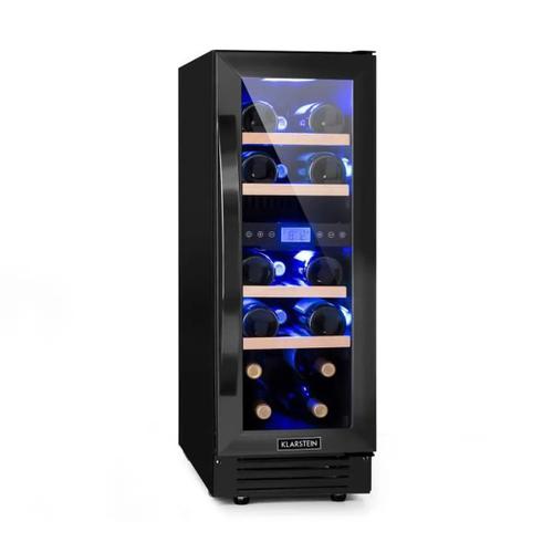 Klarstein Vinovilla Onyx17 cave à vin réfrigérée 53 litres / 17 bouteilles - 2 zones de température