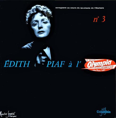 Edith Piaf À L'olympia N° 3 - Columbia - 1075 - 1958 -