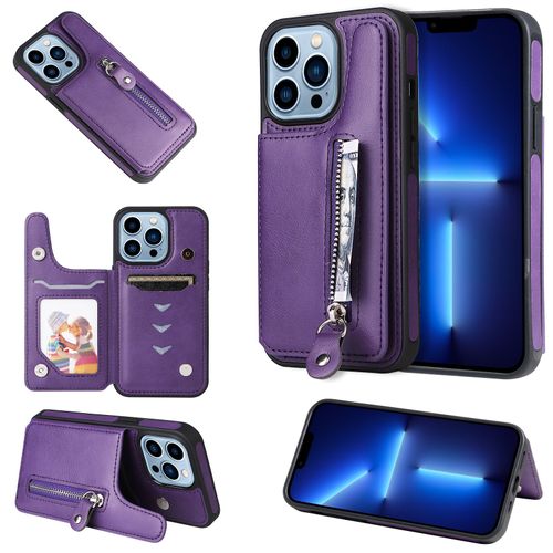 Coque Iphone 13 Pro,Etui Pour Iphone 13 Pro,Coque En Cuir Pour Iphone 13 Pro,Convient A Etui La Iphone 13 Pro,Violet