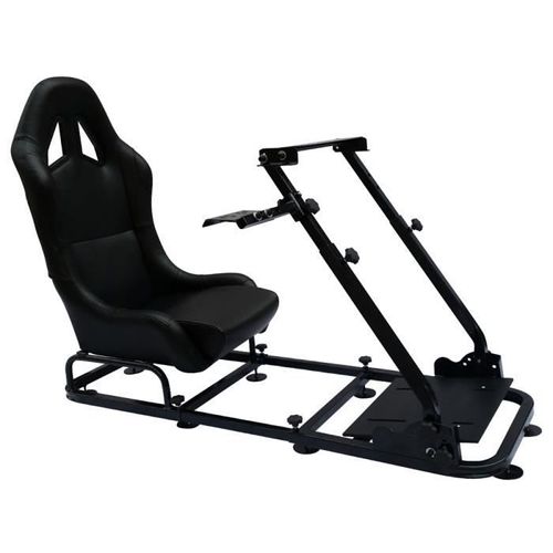 Siège De Jeu Pour Pc Et Consoles De Jeux Faux Cuir Noir