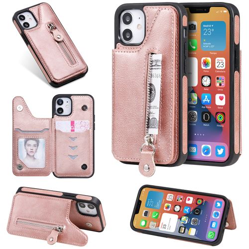 Coque Iphone 12 Mini,Etui Pour Iphone 12 Mini,Coque En Cuir Pour Iphone 12 Mini,Convient A Etui La Iphone 12 Mini,Rose