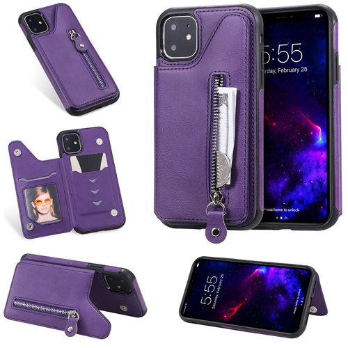 Coque Iphone 11,Etui Pour Iphone 11,Coque En Cuir Pour Iphone 11,Convient A Etui La Iphone 11,Violet