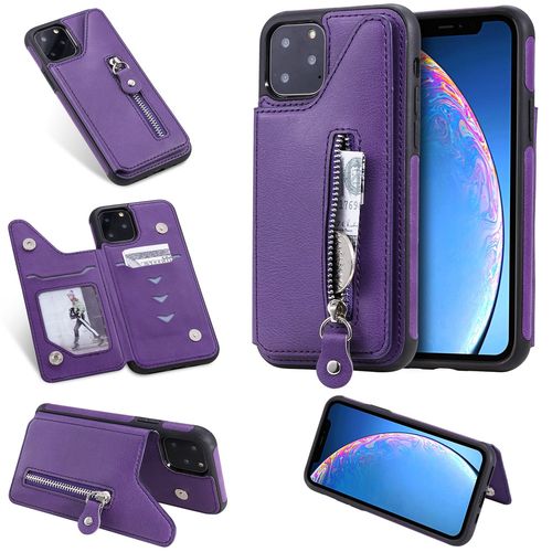 Coque Iphone 11 Pro,Etui Pour Iphone 11 Pro,Coque En Cuir Pour Iphone 11 Pro,Convient A Etui La Iphone 11 Pro,Violet