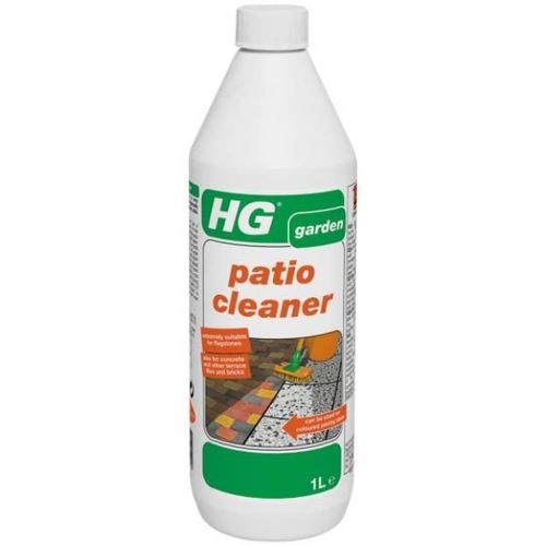 HG Nettoyant dalles de terrasse, Liquide (concentré), 1 L, Béton, Bouteille, Mouiller les dalles sans oublier les joints.
