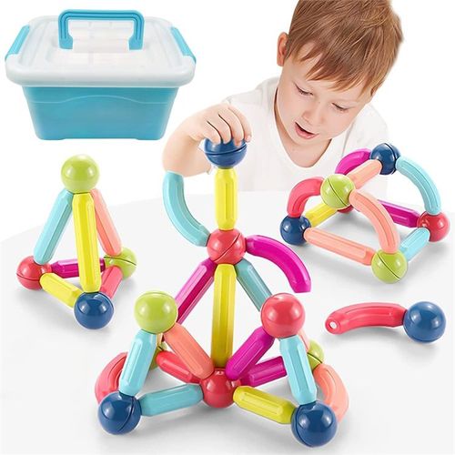 2022 Enfants Blocs De Construction Magnétiques Montessori Jouet Ensemble Boule Magnétique Bâton Blocs De Construction Jouets Éducatifs Pour Bébé Enfant En Bas Âge Cadeau