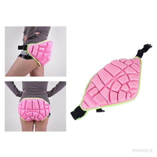 SERENABLE 3D Rembourré Protection Enfants Protecteur Shorts Antidérapant  Réglable Léger Pad pour Ski Skate Snowboard Roller Hockey Football Rose S