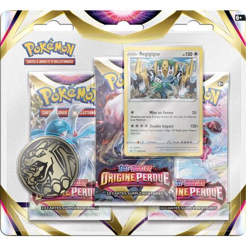 Pokémon Tripack Eb11 Origine Perdue ¿ Régigigas | Carte Officielle Française