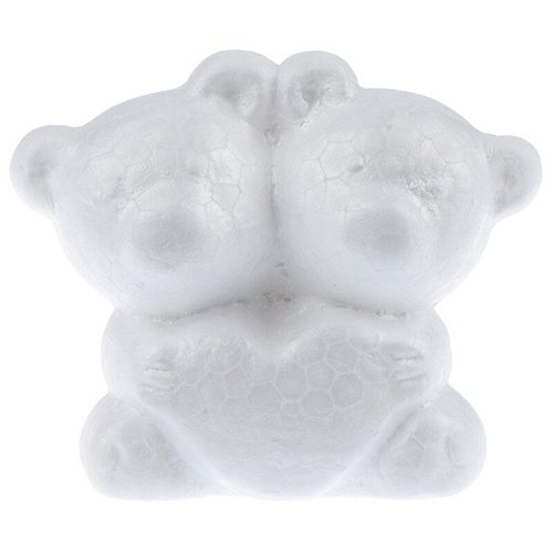 Ours En Mousse Polystyrène Blanche, 1 Pièce, Jolies Boules Artisanales Pour Bricolage, Fournitures De Décoration De Fête De Mariage De Noël, Cadeaux