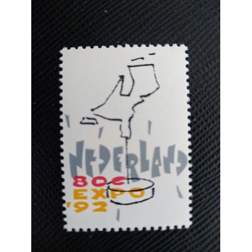 Timbre Pays Bas Yt 1398 Carte Stylisée Des Pays-Bas 1992 ( 050906 )