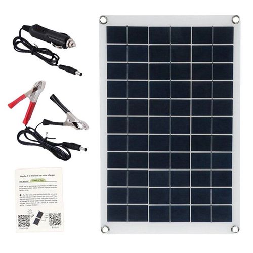 Kit De Panneaux Solaires En Polysilicium, 20w, 18vdc, Double Usb, Semi-Flexible, Pour Téléphone Portable, Voiture, Chargeur Solaire