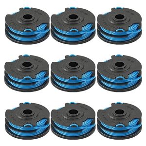 Bobine Double Fil Pour Débroussailleuse Greenworks G40LT - 6 Bobines + 2 Capuchons, Fil Nylon 1,65mm