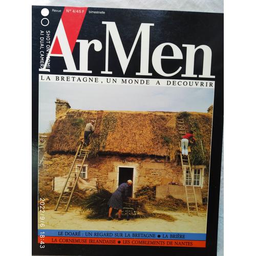 Revue Ar Men, La Bretagne, Un Monde À Découvrir, N°4, Août 1986. Au Sommaire : Le Doaré À Châteaulin / La Cornemuse Irlandaise Par Alain Monnier...
