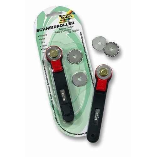 Cutter Rotatif Folia Avec 3 Lames (Noir/Rouge)