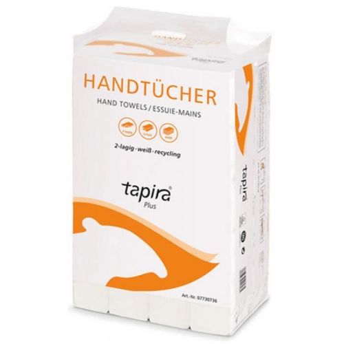 Tapira Essuie-mains Plus, 240 x 630 mm, plié en V, blanc 0,000000 Noir