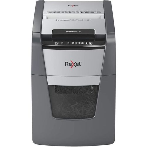 Auto+ 100x ? Destructeur Automatique Coupe Croisée Sécurité P4 Cap 100 Feuilles 34 Litres
