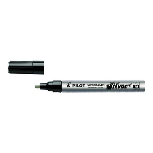 Pilot Super Color Marqueur Permanent Argent 2 Mm Moyen