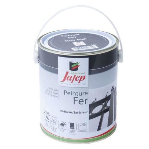 Peinture fer antirouille noir mat 2,5 L