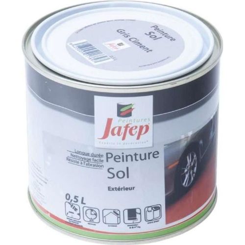 Peinture sol gris ciment 0,5 L