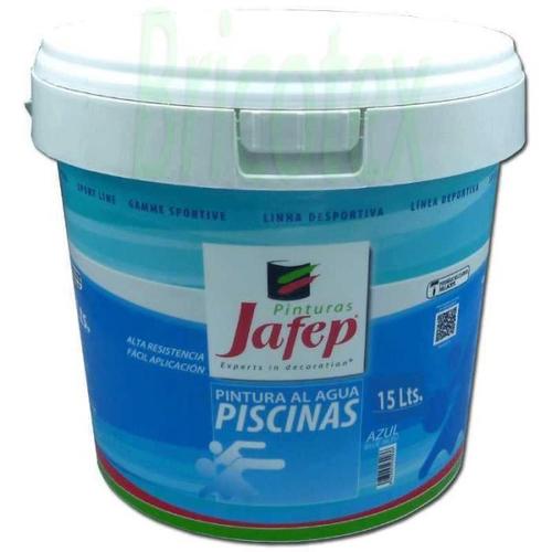 Peinture de piscine à base d'eau bleue 15 litres