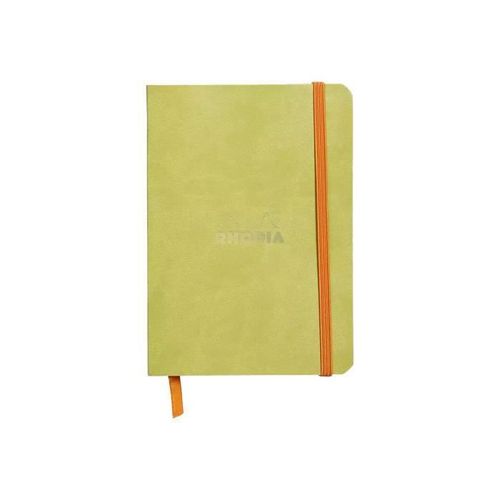Rhodia Rhodiarama - Cahier - A6 - 72 Feuilles - 144 Pages - Ivoires - Gradué - Anis - Synthétique