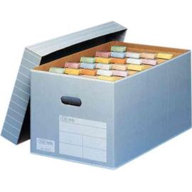 Fast Lot de 10 Boîtes Archives en Carton Dos 8cm Montage Manuel Blanc /  Bleu : : Fournitures de bureau
