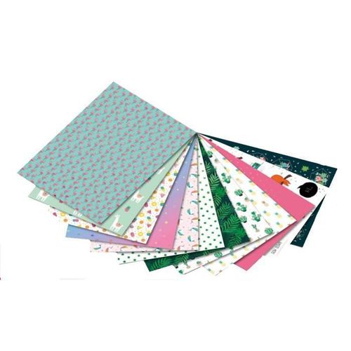 Folia 11649, Art Paper Pad, 12 Feuilles, Garçon-Fille, 165 G-M²