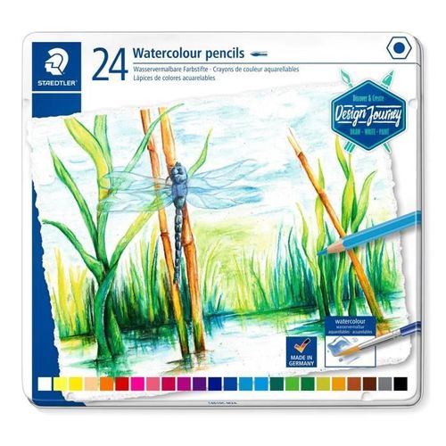 Staedtler - Crayons De Couleur Aquarellables Adultes - Multicolore