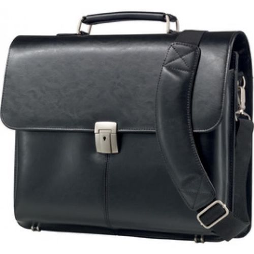 Alassio Porte-documents "FAENZA", cuir véritable 0,000000 Noir