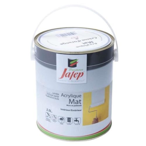 Peinture acrylique mat crème d'orange Jafep 2,5L