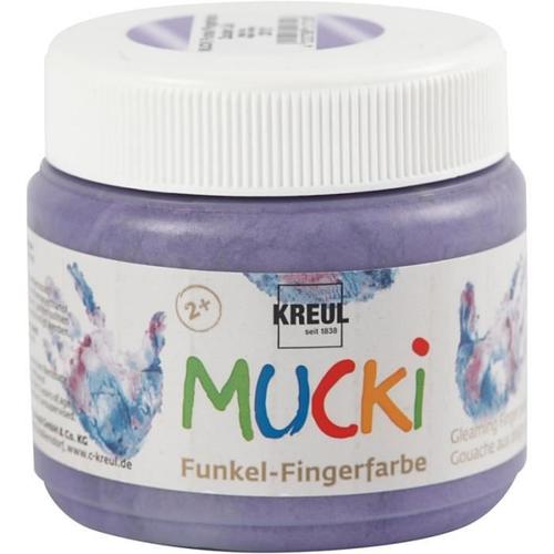 Peinture au doigt Mucki - 150 ml Violet Métallisé