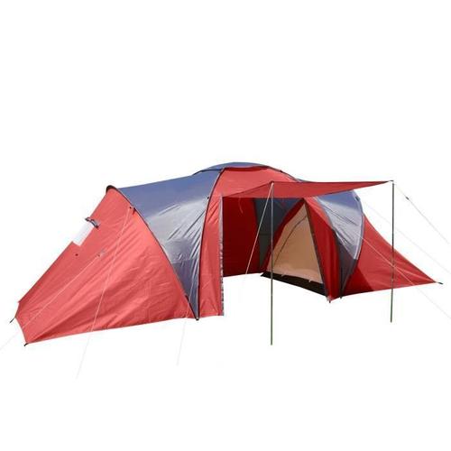 Tente De Camping Loksa, 6 Personnes, Bivouac / Igloo, Tente Pour Festival Rouge