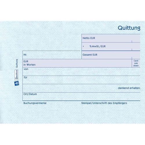 Formularbuch Quittung Ohne Mwst., Sd