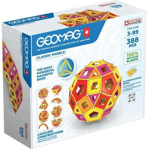 Geomag Kit De Construction Classic Panels Junior Neodymium 388 Pcs