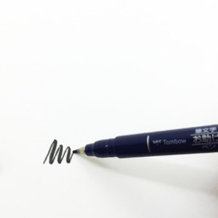 Tombow Stylo De Calligraphie Fudenosuke, Duret' 1, Set De 10 0,000000 Noir