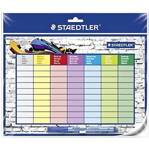 Calendrier Staedtler 641 Sp2 Lumocolor Effaçable À Sec Avec Corrigible, Format Din A4 641 Sp2 St