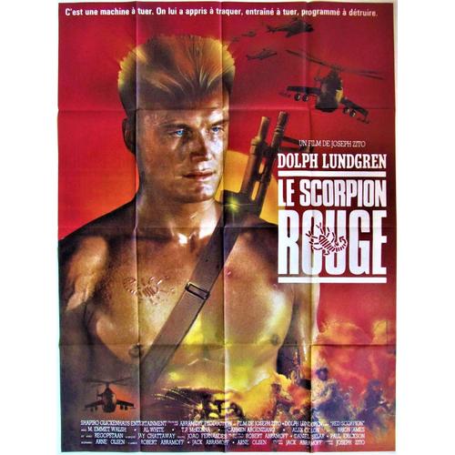 Scorpion Rouge - De Joseph Zito - Dolph Lundgren - Affiche Originale Cinéma - 120 X 160 - 1988 -