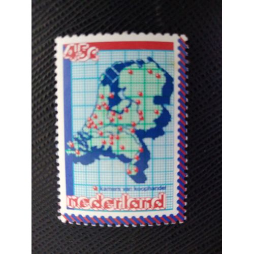 Timbre Pays Bas Yt 1113 Carte Avec Les 36 Chambres De Commerce 1979 ( 050906 )
