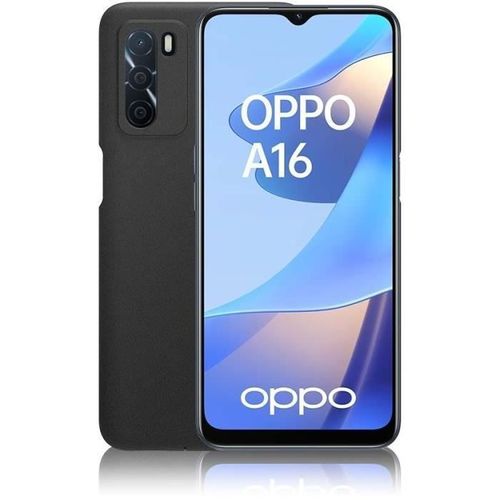 OPPO A16 64 GO NOIR + COQUE DE PROTECTION TPU NOIRE