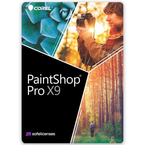 Corel Paintshop Pro X9 - 1 Appareil | Licence À Vie | Retouche Photo Avancée Et Création Graphique